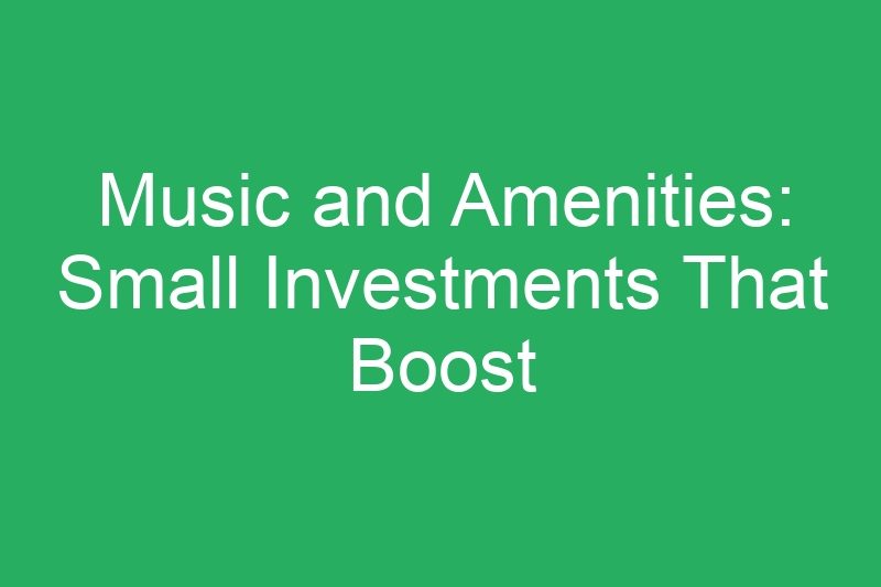 Music and Amenities: Small Investments That Boost Tips and Income